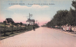 KNOKKE  -  KNOCKE  Le ZOUTE  -  Avenue Elisabeth Et Colonie Scolaire - Knokke