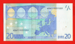 102 - BILLET 20 EUROS 2002 NEUF Signature WIM DUISEMBERG  N° U06113351201 - Imp L004F1 - 20 Euro