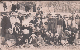 Carte Photo - 80 - AULT - Photo De Groupe A La Plage - 17 Septembre 1920 - Ault