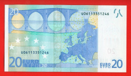 104 - BILLET 20 EUROS 2002 NEUF Signature WIM DUISEMBERG  N° U06113351246 - Imp L004F1 - 20 Euro