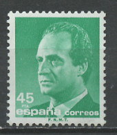 Espagne - Spain - Spanien 1985 Y&T N°2420 - Michel N°2685 Nsg - 45p Juan Carlos 1er - Unused Stamps