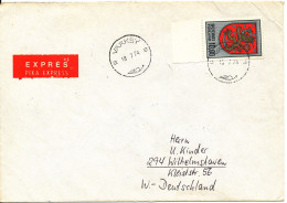 Finland Express Cover VAAKSY 18-7-1974 Single Franked And Sent To Germany - Storia Postale