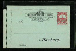 AK Hamburg, Karten-Brief Der Stadtbriefbeförderung, Private Stadtpost  - Sellos (representaciones)