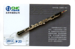 Clarinette Instrument De Musique Music  Télécarte Chine  China Phonecard  ( A 15) - Cina