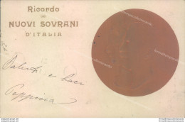 Af60 Cartolina Ricordo Dei Nuovi Sovrani D'italia - Autres & Non Classés