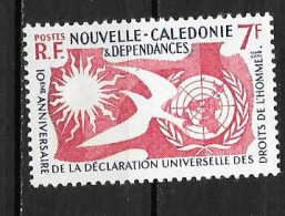 1958 - 290 *MH- 10 Ans Déclaration Universelle Des Droits De L4homme - Nuovi