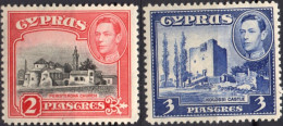 CYPRUS/1938-44/MNH/SC#147B, 148A/ KING GEORGE VI/ KGVI/ PICTORIAL/ PARTIAL SET - Cyprus (...-1960)