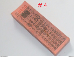 Vintage ! 1970s' 100 Pcs Bundle Of Sequential Singapore Bus Services SBS Old Bus Ticket $ 1  (#4) - Mundo