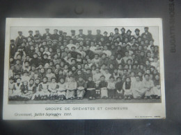 GRAMMONT:GROUPE DES GREVISTES ET CHOMEURS JUILLET -SEPTEMBRE 1910 - Geraardsbergen