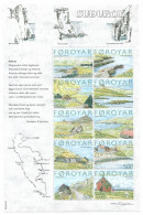 Faroe Islands Denmark 2004 Geography Village Suduroy Set Of 10 Stamps In Block \ Sheetlet MNH - Geografia