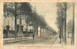 45 - Pithiviers - Ecole Saint Grégoire Et Boulevard Du Chemin De Fer - Animée - Oblitération Ronde De 1904 - CPA - Voir  - Pithiviers