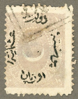 TURQUIE TURKEY Türkiye Türkei 1865 Yt: TR 9 Overprint On Crescent And Star, Aufdruck Auf Halbmond Und Stern, Used-Hinged - Usati