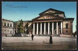 AK München, Max-Joseph-Platz Mit Hoftheater  - Théâtre