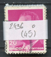 Espagne - Spain - Spanien Lot 1987 Y&T N°2496 - Michel N°2761 (o) - 20p Juan Carlos 1er - Lot De 45 Timbres - Used Stamps