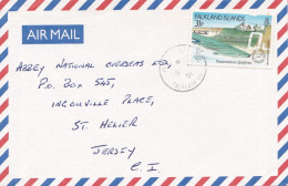 From Falkland Island To Jersey - 1991 - Falkland