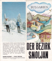 Bulgaria Smolyan Region - Vintage Unfolding Balkantourist Brochure In German - 12 Pages 22.5x9.5 Cm - Dépliants Turistici