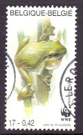 Belgium 2000 - WWF Animals, European Tree Frog, Rana - Used - Oblitérés