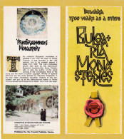 Bulgaria Monasteries - Vintage Unfolding Balkantourist Brochure In English - 12 Pages 21.5x9.5 Cm - Dépliants Turistici