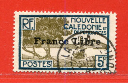 REF101 > NOUVELLE CALEDONIE > FRANCE LIBRE N° 199 Ø Beau Cachet 1943 - Oblitéré Dos Visible > - Used Ø Cote 16 € - Usati