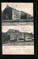 AK Eschweiler-Pumpe, Hotel Bitter, Verwaltungsgebäude Des Bergwerksverein  - Eschweiler