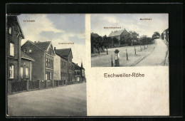 AK Eschweiler-Röhe, Erftstrasse Mit Knabenschule, Marktplatz Mit Mädchenschule  - Eschweiler