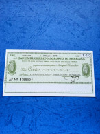 Banca Di Credito Agrario Ferrara-100 Lire-3.6.1977 - Unc - [10] Checks And Mini-checks