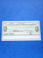 Banca Di Credito Agrario Ferrara-100 Lire-21.6.1977 - Unc - [10] Checks And Mini-checks