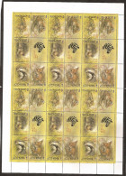 Russia USSR ●1989 Sheet Fauna●●Tiere Mi5935-39 ●MNH** - Full Sheets