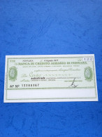 Banca Di Credito Agrario Ferrara-100 Lire-4.8.1977 - Unc - [10] Checks And Mini-checks