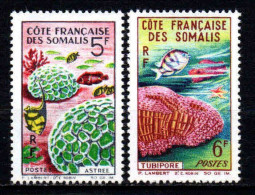 Cote Française Des Somalis  - 1963 -  Faune Corallienne  -  N° 316/317  - Neuf ** - MNH - Neufs
