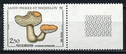 SPM MIQUELON 1990  N° 513 ** Neuf MNH Superbe C 1,25 € Champignons  Mushrooms Pied De Mouton - Ongebruikt