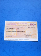 Banca Popolare Di Milano-100 Lire -28.3.1977 -unc - [10] Checks And Mini-checks