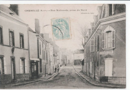 49 -  CHEMILLE -  Rue Nationale, Prise Du Nord    50 - Chemille