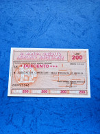 Banca Credito Agrario Bresciano-200 Lire-13.12.1976-unc - [10] Checks And Mini-checks