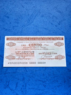 Istituto Centrale Delle Banche Popolari Italiane-100 Lire-27.6.1977-unc - [10] Checks And Mini-checks