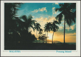 Sunset At Batu Ferringhi Beach, Penang Island, Malaysia, 1997 - Fotofocus Postcard - Malaysia