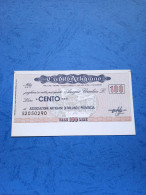 Credito Artigiano-100 Lire-4.4.1977-unc - [10] Checks And Mini-checks