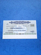 Credito Artigiano-150 Lire-3.1.1977-unc - [10] Checks And Mini-checks