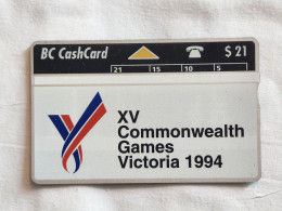 CANADA-(CAN-L-02)-XV Commonwealth Games-(77)-(308A45161)-(8/93)-(tirage-25.000)-($21)mint+1card Prepiad Free - Canada