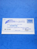 Banca Industriale Gallaratese-100 Lire-14.3.1977- - [10] Checks And Mini-checks