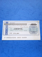 Banca Belinzaghi-100 Lire-26.4.1977- - [10] Checks And Mini-checks