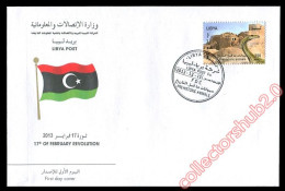 LIBYA 2013 Dinosaurs "Rapetosaurus Krausei" (FDC) #2 - Preistorici