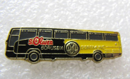 PIN'S    FOOTBALL  BUS   BORUSSIA DORTMUND  BVB 90 - Transportation