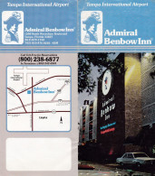 USA Tampa Airport - Hotel Admiral Benbow Inn - Vintage Unfolding Brochure In English - 8 Pages 23x10 Cm - Dépliants Turistici