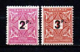 Dahomey  - 1927 -  Timbres Taxe N° 17/18  - Neuf ** - MNH - Nuovi