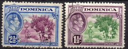 DOMINICA/1938-47/USED/SC#99, 101/ KING GEORGE VI / KGVI / PICTORIAL / PARTIAL SET - Dominica (...-1978)