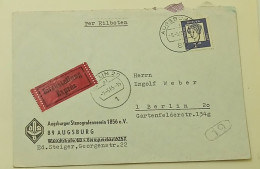 Deutsche Bundes Post-Expres-Augsburger Stenografenverein-postmark AUGSBURG 1965. - Enveloppes Privées - Oblitérées