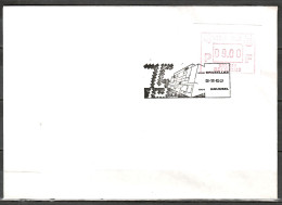 Belgien, MiNr. ATM 15, 75 Jahre Postscheckamt Brüssel; FDC, B-1089 - Covers & Documents