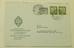 Deutsche Bundes Post-STENOGRAFENJUGEND-postmark WILHELMSHAVEN 1965. - Enveloppes Privées - Oblitérées