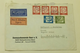 Deutsche Bundes Post-Mit Luftpost-Expres-Stenografenverein Buer-Gelsenkirchen-Buer-1965. - Sobres Privados - Usados